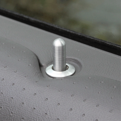 UPR - Billet Stock Style Door Pin & Bezel Kit (fits 79-04 Ford Mustang) UPR - 1114-113 for 1979-2004 Ford Mustang