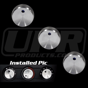 UPR - Billet Round AC Knobs (fits 05-06 Ford Mustang) - 1003-05-01 for 2005-2006 Ford Mustang
