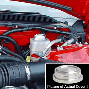 UPR - Billet Brake Fluid Cap Cover (fits 05-14 Mustang GT, 07-09 GT500) UPR - 1133-01 for 2005-2014 Ford Mustang