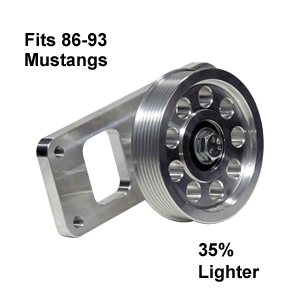 UPR - Ultra Light AC Eliminator Kit & Pulley (fits 86-93 Ford Mustang) UPR - 3016-07 for 1986-1993 Ford Mustang