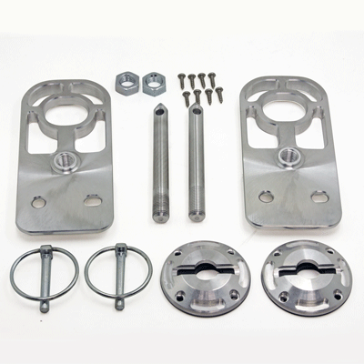 UPR - Billet Radiator Hood Pin Hold Down Kit Mount (fits 05-14 Mustang) UPR - 1056-07 for 2005-2014 Ford Mustang