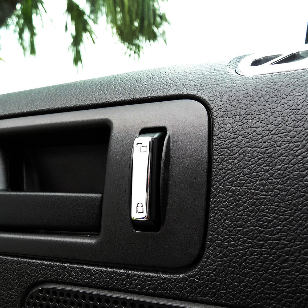 UPR - Billet Satin Lock Switch Covers (fits 05-13 Ford Mustang) UPR - 1017-05-07 for 2005-2013 Ford Mustang