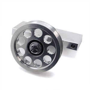 UPR - Billet Air Pump Idler Bracket & 9 Hole Pulley Kit Double Bearing (fits 79-95 Ford Mustang) UPR - 3005-04 for 1979-1995 