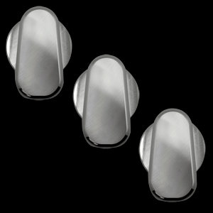 UPR - Billet Slimline AC Knob Covers (fits 05-09 Ford Mustang) - 1003-07-03 for 2005-2009 Ford Mustang