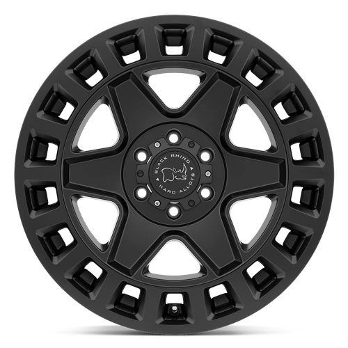 Black Rhino Hard Alloys York 17X8 6X130 +52MM Matte Black