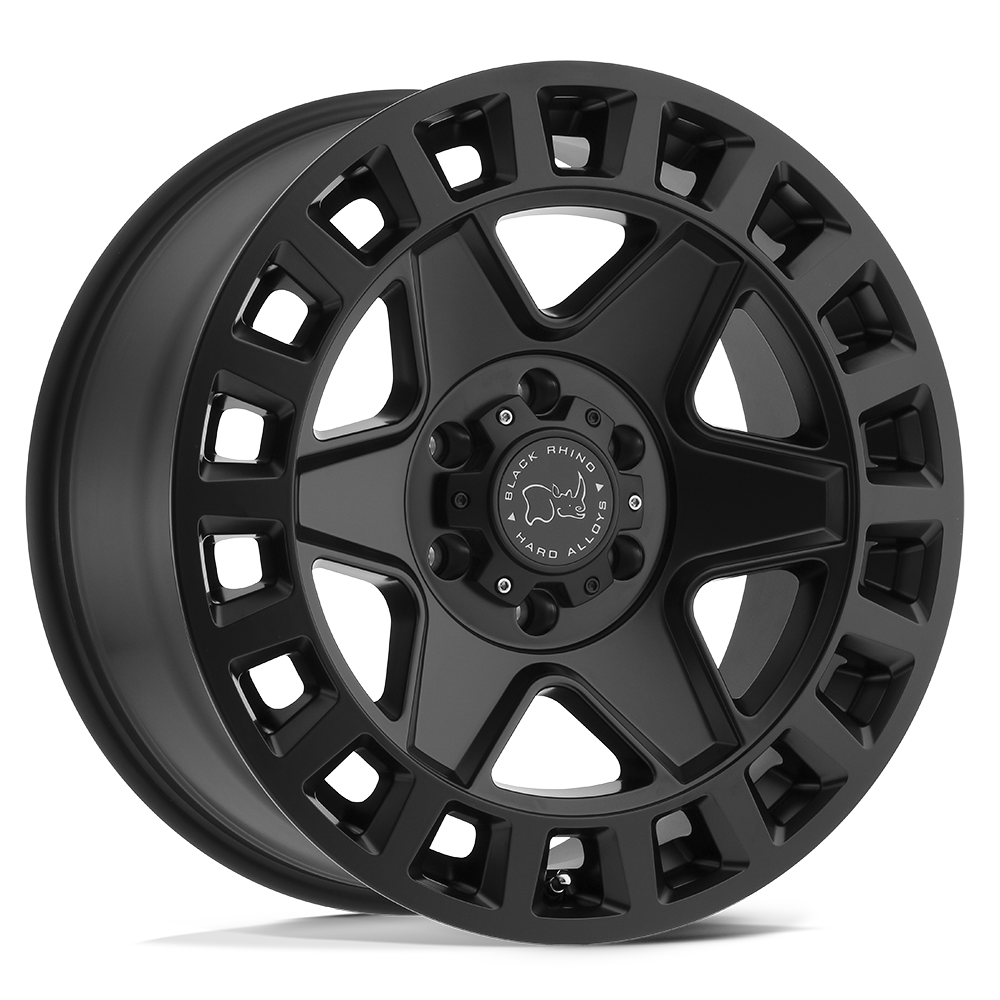 Black Rhino Hard Alloys York 17X8 6X130 +52MM Matte Black