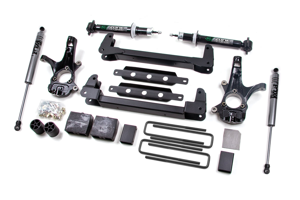 Zone Offroad 07-13 GM C1500 (2WD) 6.5in System - Fox - ZONC2F