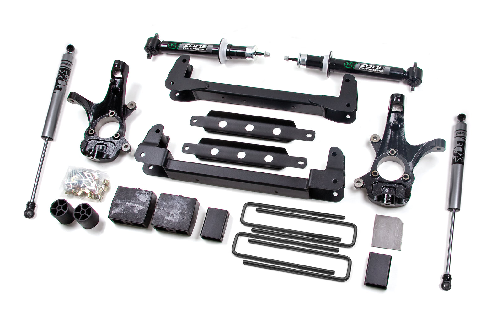 Zone Offroad 07-13 GM C1500 (2WD) 6.5in System - Fox - ZONC2F