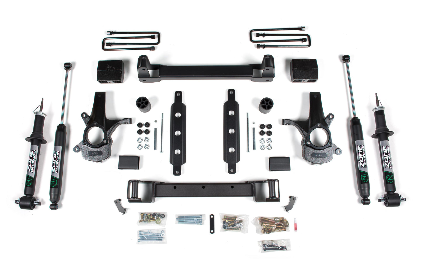 Zone Offroad 14-18 Chevy/GMC 1500 Silverado/Sierra 2WD 6.5in Strut - Alum/Stamped Arms - ZONC62N