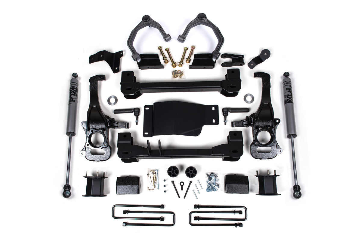 Zone Offroad 19-24 GM 1500 4in Suspension System w/ Fox 2.0 ADV Series Rear Shocks - ZONC67F