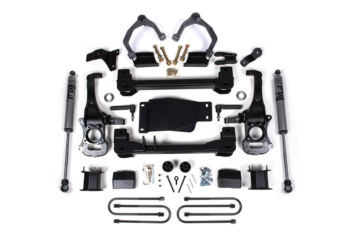 Zone Offroad 25-26 Chevy/GMC 1500 4wd 4i Suspension Lift Kit w/ Fox 2.0 ADV Series Shocks - ZONC79F
