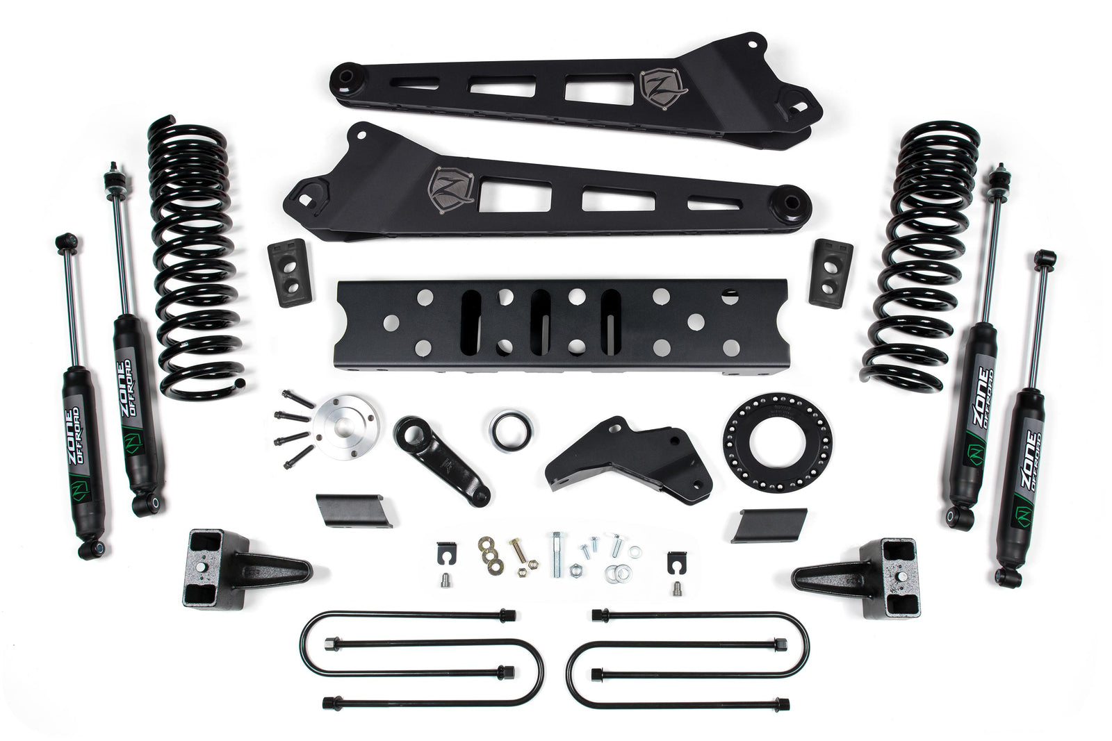 Zone Offroad 19-24 Ram 3500 5.5in Radius Arm - w/o Overload - 6-Bolt T-Case - Nitro Shocks - ZOND121N