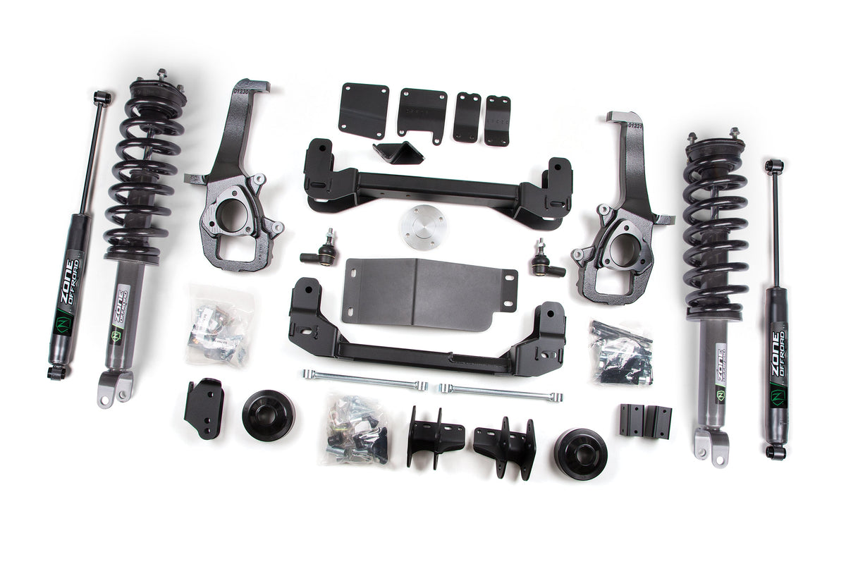 Zone Offroad 2012 Ram 1500 4WD 4in Lift Kit / 2in Rear Lift / Spacer - Nitro Loaded Struts & Shocks - ZOND20LN