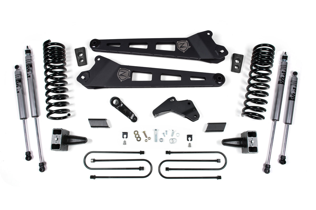 Zone Offroad 13-18 Ram 3500 6.5in Replacement Kit, Front Coil, Rear Block - Nitro Shocks - ZOND57F