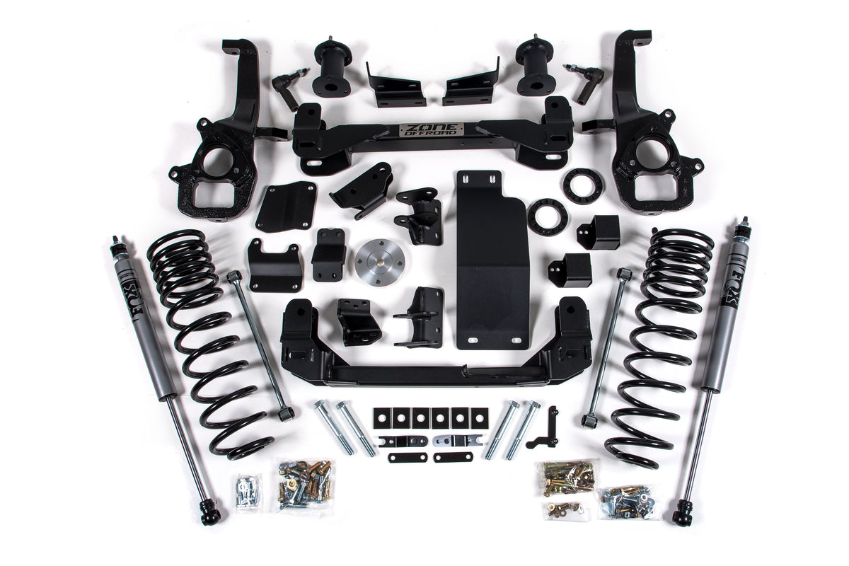 Zone Offroad 19-21 Ram 1500 4WD 6in Front 5in Rr Suspension Lift System w/OE 22in Wheels Fox Shocks - ZOND97F