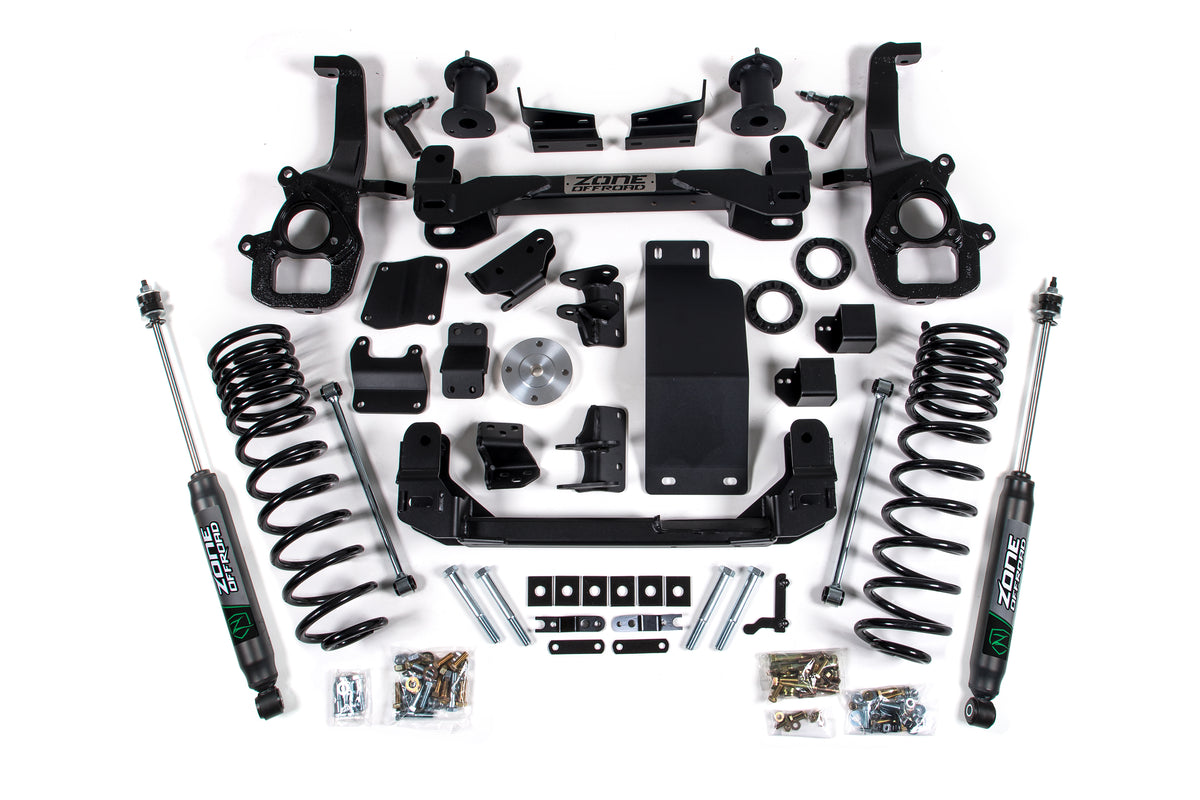 Zone Offroad 19-23 Ram 1500 Rebel/OffRoad 4WD 4in Front 5in Rear Lift Kit - NX2 - ZOND146N