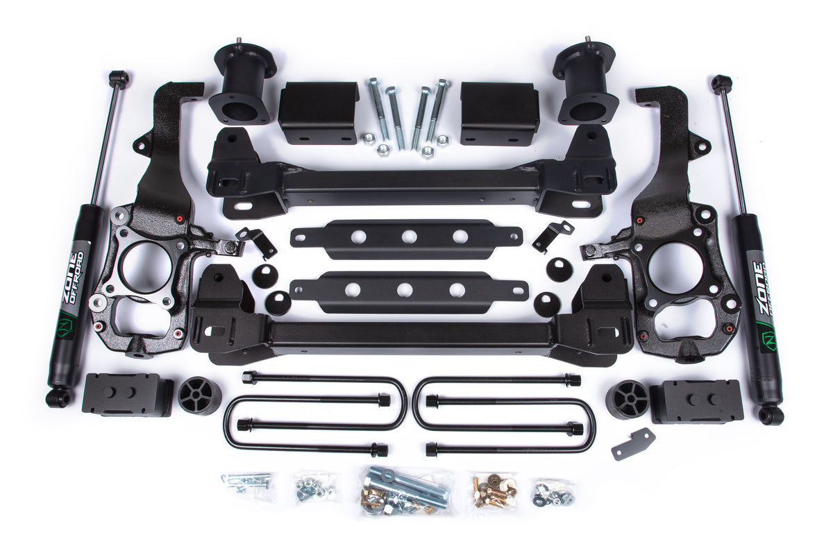 Zone Offroad 21-26 Ford F150 2WD 6in Lift Kit - 6in Strut Spacer Front / Nitro Rear Shocks - ZONF122N