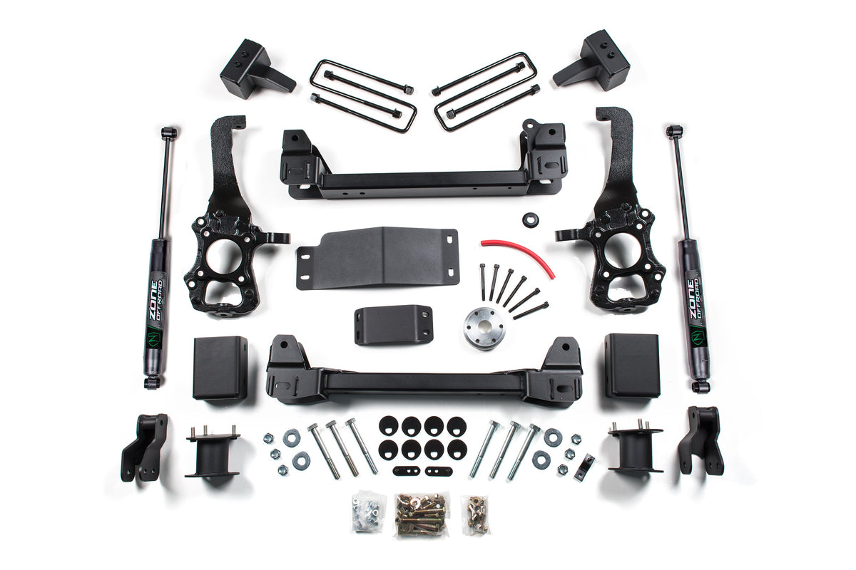 Zone Offroad 15-19 Ford F150 4WD 4in Suspension Lift System - FOX 2.0 Adventure Series