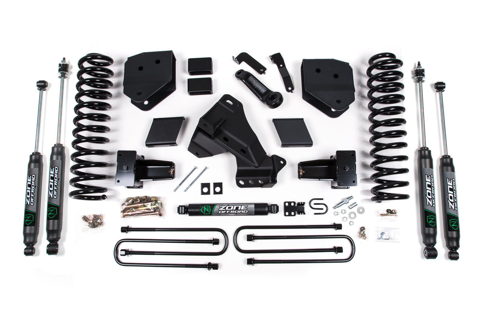 Zone Offroad 2020 F350 Dually 4in Lift Kit - Nitro Shocks - GAS - ZONF72N