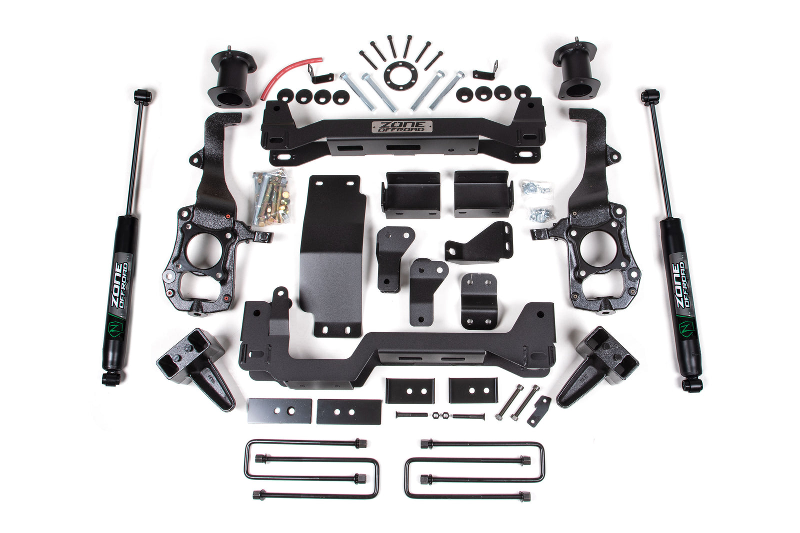 Zone Offroad 21-26 Ford F150 4WD 4in Lift Kit - 4in Strut Spacer Front / Nitro Rear Shocks - ZONF91N