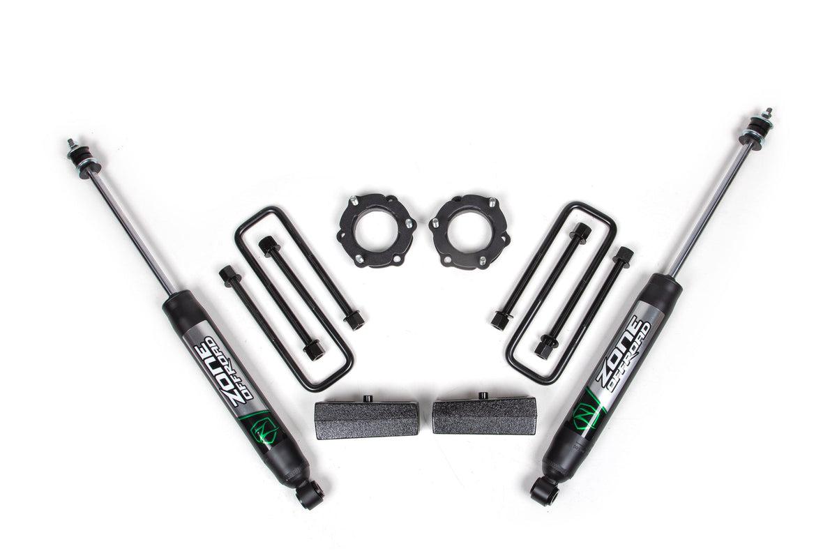 Zone Offroad 05-23 Toyota Tacoma 4WD 2.5in Lift Kit - Nitro Shocks - ZONT12N