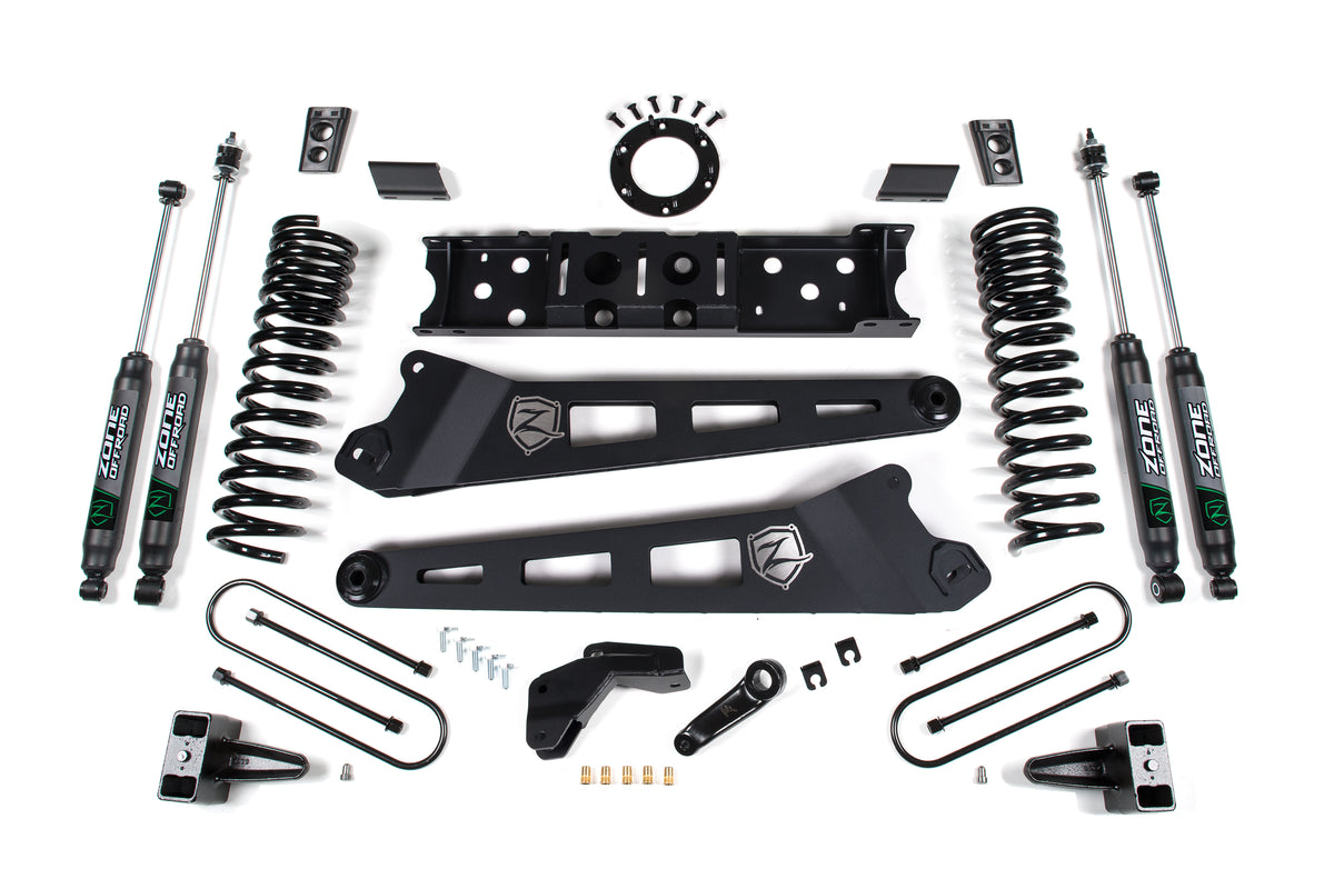 Zone Offroad 19-24 Ram 3500 6.5in Radius Arm - w/o Overload - 8-Bolt T-Case - Nitro Shocks - ZOND115N