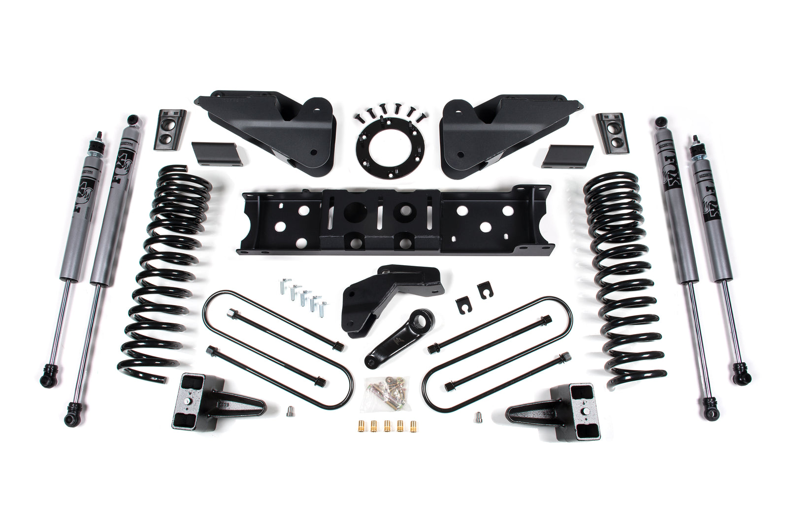 Zone Offroad 2019 Ram 3500 4.5in Radius Arm Brkt 3in Rr Block w/o Overload 6-Bolt T-Case Fox Shocks - ZOND88F