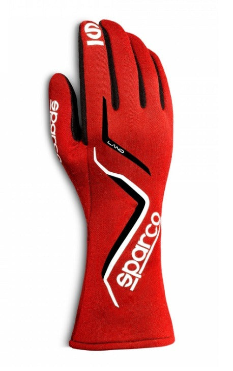 Sparco Racing Land Gloves - Red w/ Black &amp; White - Extra Small (6-7�� inches)