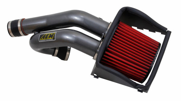 AEM 2015 Ford F-150 3.5L V8 Cold Air Intake System - 21-8128DC for 2015-2021 Ford F 150 - front view