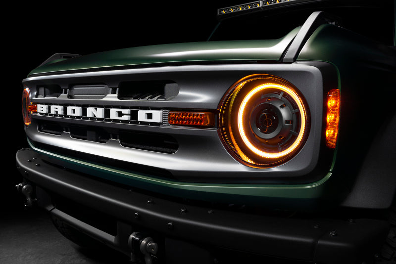 Oracle 2021+ Ford Bronco Oculus  Bi-LED Projector Headlights - Amber/White Switchback - 5886-023