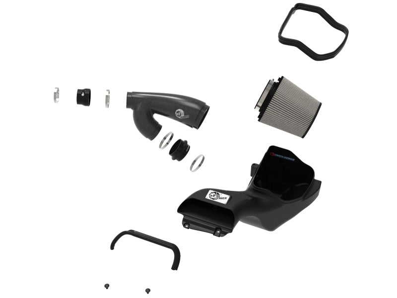 aFe 17-20 Ford F-150/Raptor Track Series Carbon Fiber Cold Air Intake System With Pro DRY S Filters - 57-10010D