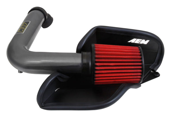 AEM 2016 Volkswagen Jetta L4-1.4 Metal GUnmetal Gray Cold Air Intake - 21-797C for 2016-2018 Volkswagen Jetta - front view