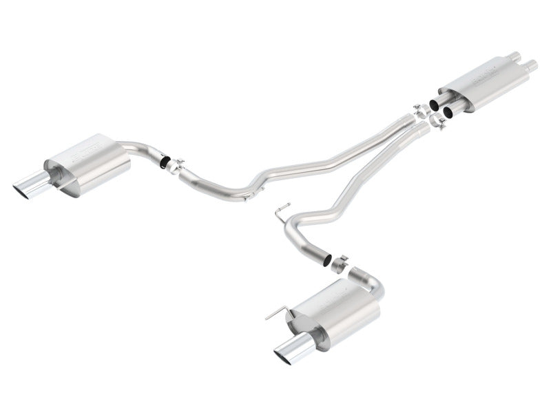 Borla Touring Cat-Back 15-17 Ford Mustang GT 5.0L V8 MT/AT 2.5in pipe 4in tip - 140589