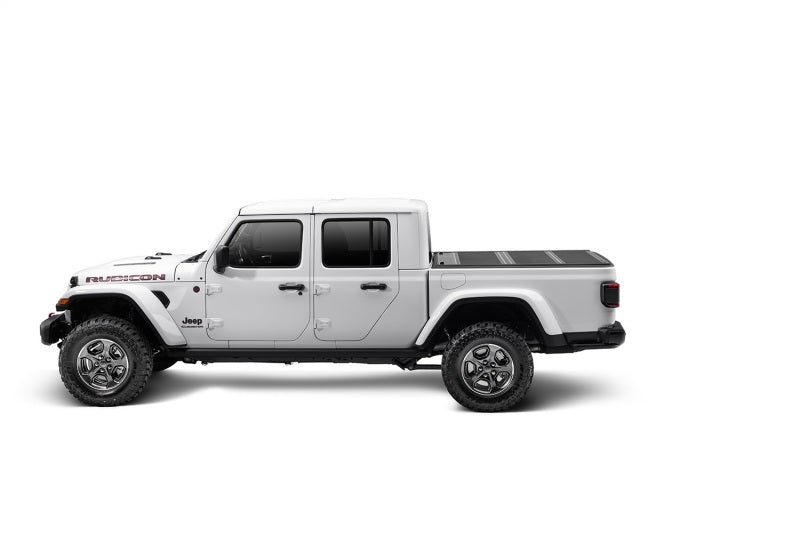 Rugged Ridge Armis Hard Folding With LINE-X Bed Cover 2020 JT - 13550.24 for 2020-2025 Jeep Gladiator - detail view