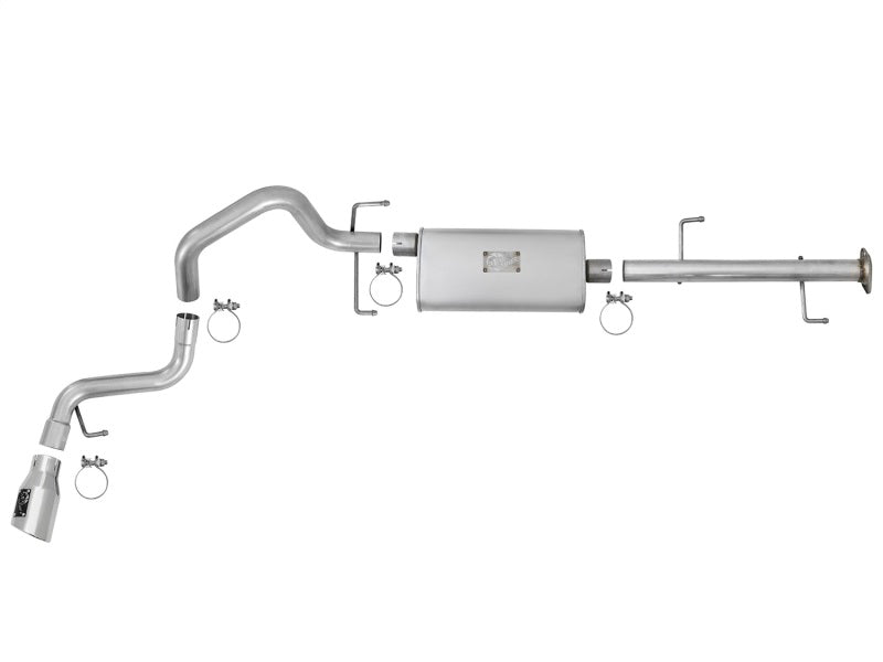 aFe Scorpion 2-1/2in Alum Steel Cat-Back Exhaust w/ Polished Tips 07-17 Toyota FJ Cruiser V6 4.0L - 49-06039-P
