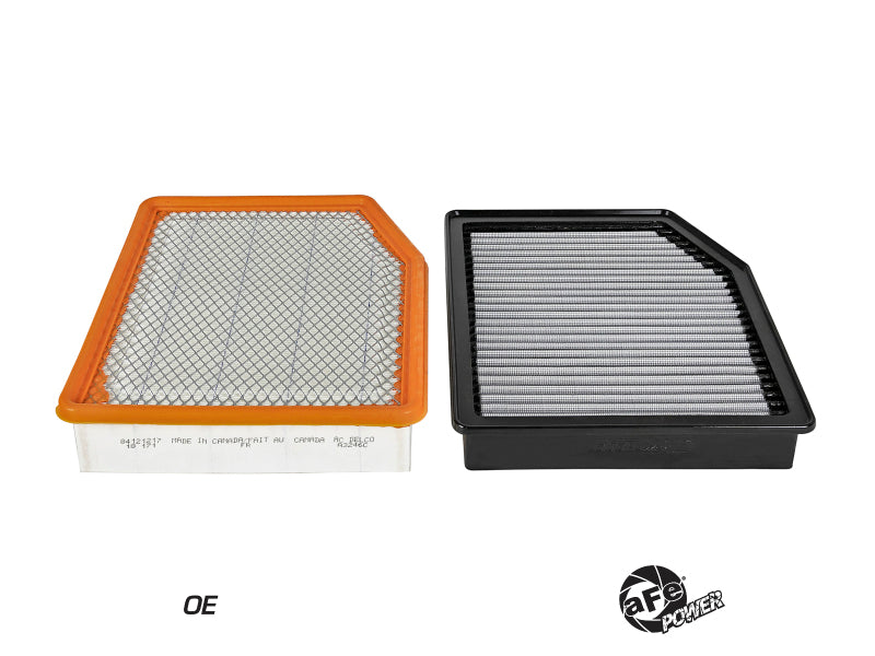 aFe MagnumFLOW Pro DRY S OE Replacement Filter 2019 GM Silverado/Sierra 1500 V6-2.7L/4.3L/V8-5.3 - 31-10292