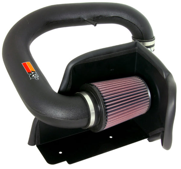 K&N 91-95 Jeep Wrangler L6-4.0L Performance Intake Kit - 57-1521 for 1991-1995 Jeep Wrangler - front view