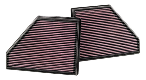 K&N 08 BMW X5 4.8L-V8 Drop In Air Filter - 33-2407 for 2007-2010 BMW X5 - front view