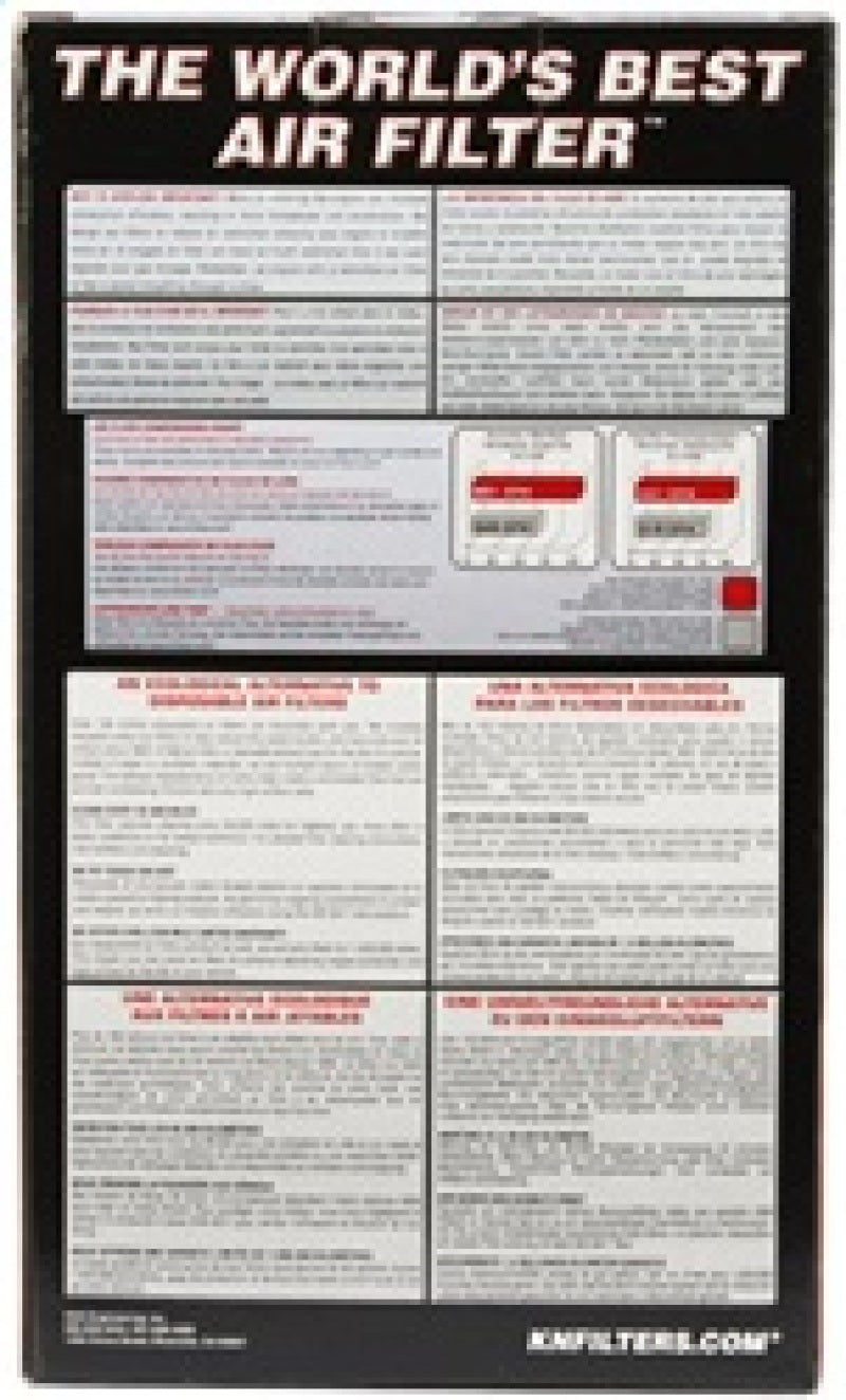 K&N Universal Rubber Filter 3 1/2inch ID FLG / 6inch Base / 4-5/8inch Top / 9inch Height - RE-0920