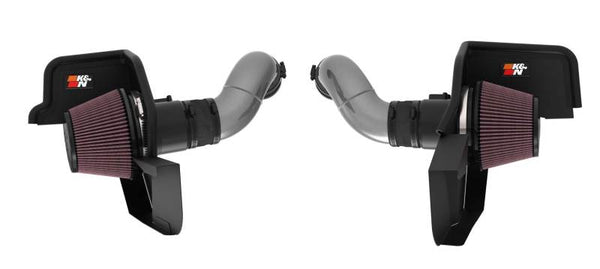 K&N 2024+ Ford Mustang V8 5.0L Typhoon Performance Air Intake System - 69-3541TC for 2024-2026 Ford Mustang - front view