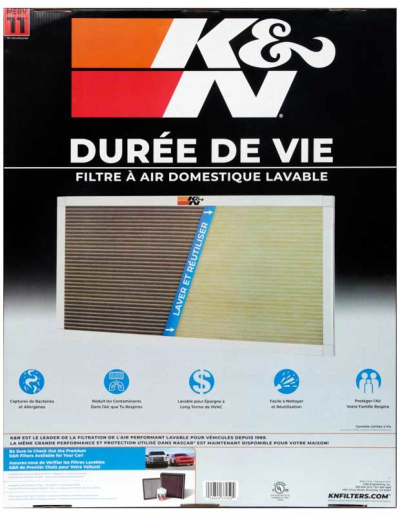 K&N HVAC Filter - 24 x 30 x 1 - HVC-12430
