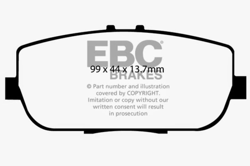EBC 06-15 Mazda Miata MX5 2.0 Yellowstuff Rear Brake Pads - DP41775R