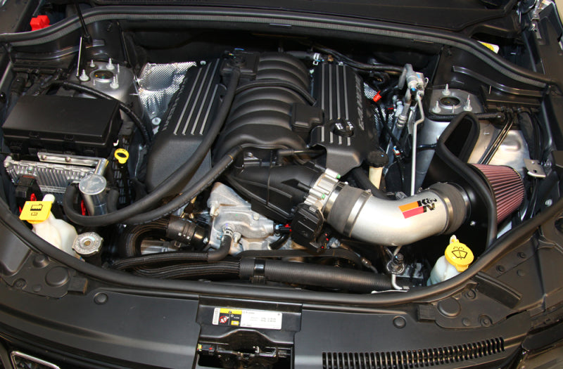 K&N 12-15 Jeep Grand Cherokee SRT 8 6.4L V8 High Flow Performance Intake Kit - 77-1567KS