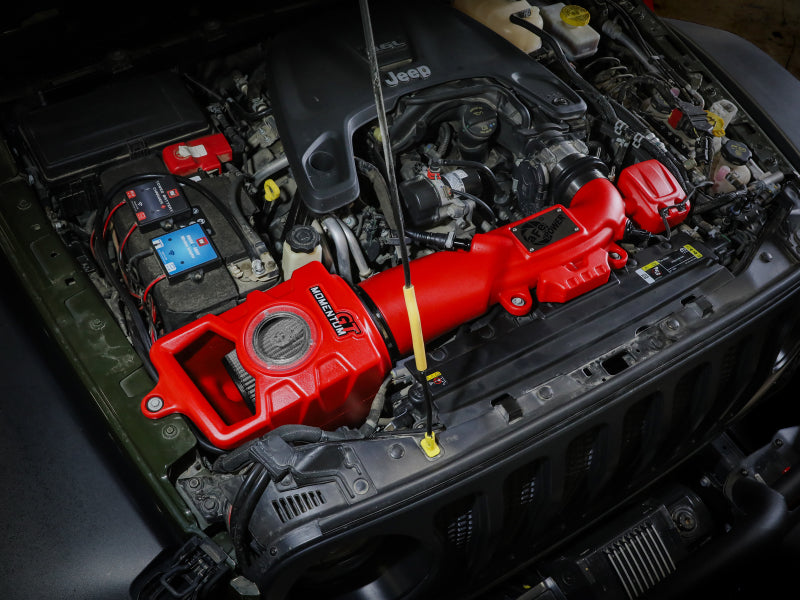aFe Momentum GT Pro DRY S Cold Air Intake System 2018+ Jeep Wrangler (JL) V6 3.6L (Red Edition) - 51-76217-R