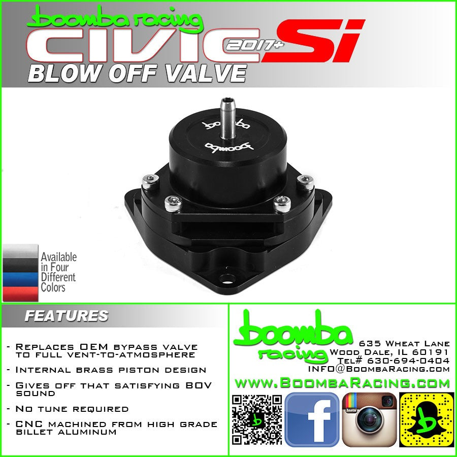 Boomba Racing 2017 + Honda Civic Si Blow Off Valve