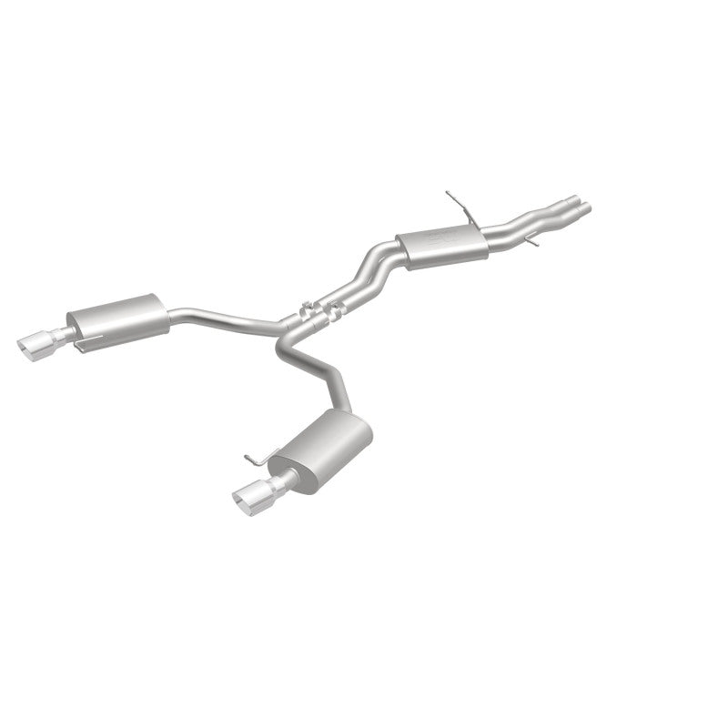 MagnaFlow Sys C/B 12-15 Audi A6 / A7 3.0L V6 SS 2.5in Dual Split Rear Ext 4in Tips - 19159