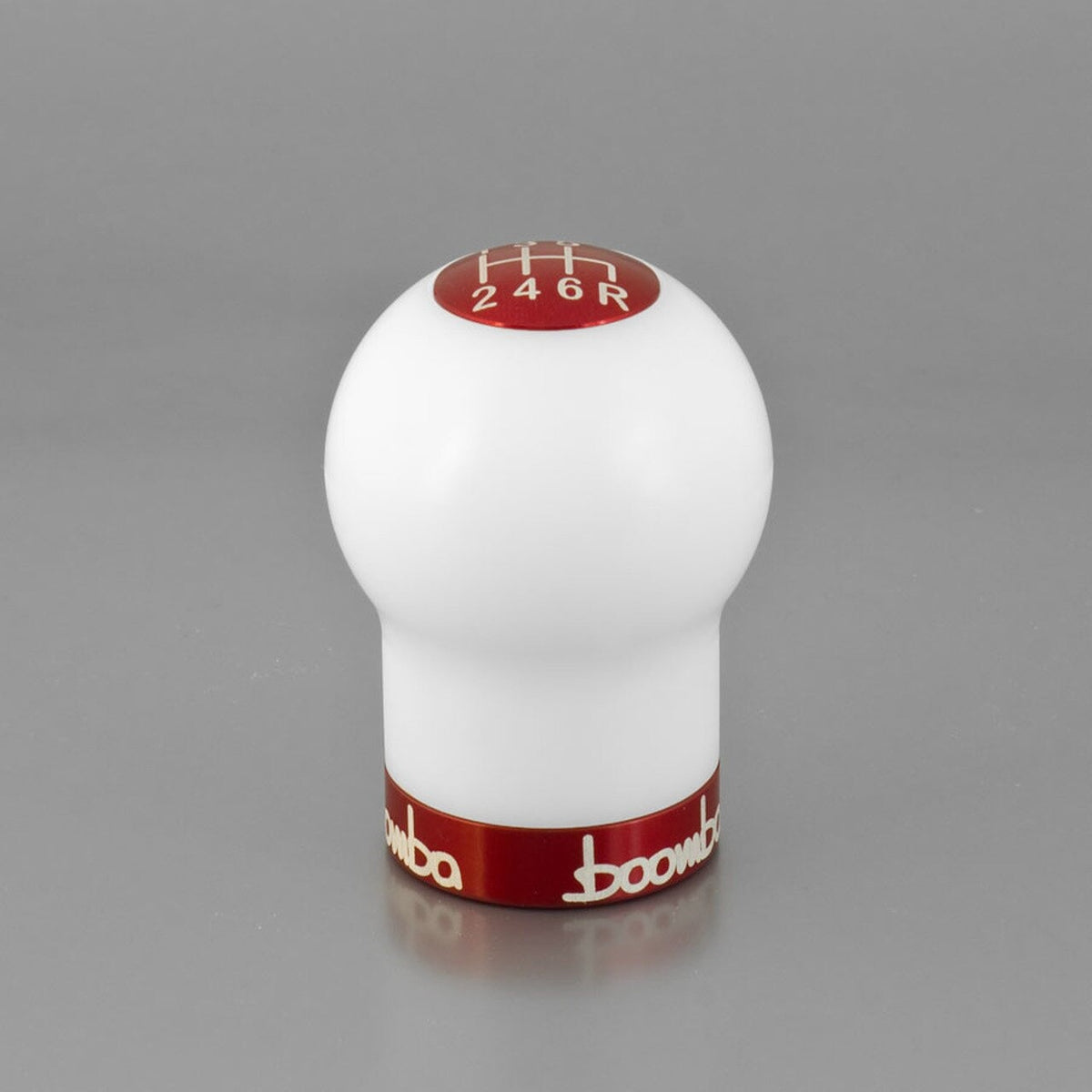 Boomba Racing - Subaru WRX STI 2015-2020 - Boomba White Delrin Shift Knob - Anodized (2015-2020 WRX STI ONLY)