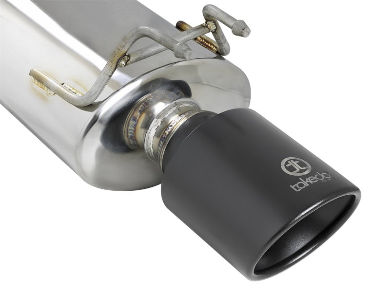 aFe Takeda Exhaust 304SS Dual Cat-Back w/ Black Tips 13-17 Honda Accord LX/EX/EX-L Sedan L4 2.4L - 49-36605-B