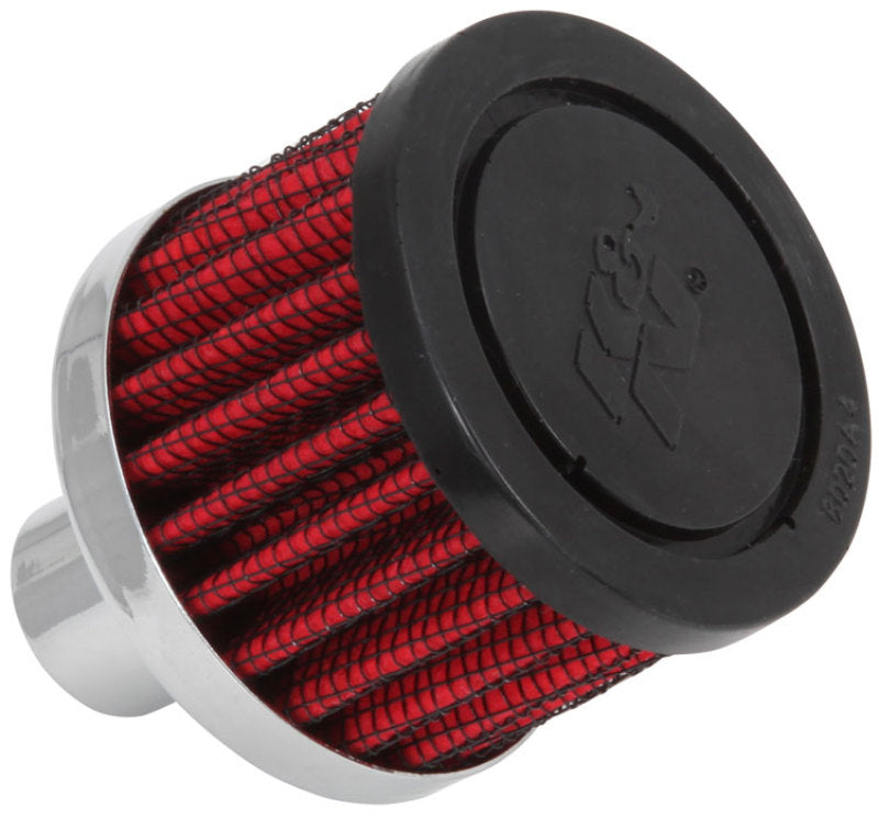 K&N Steel Base Crankcase Vent Filter .75in Vent OD x 2in OD x 1.5in Height - 62-1030 by K&N Engineering - front view