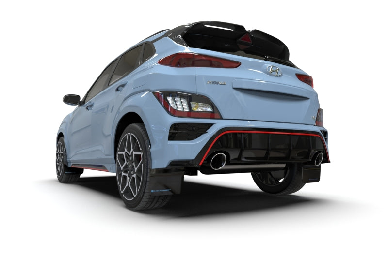 Rally Armor 2022 Hyundai Kona N Black UR Mud Flap w/ Grey Logo